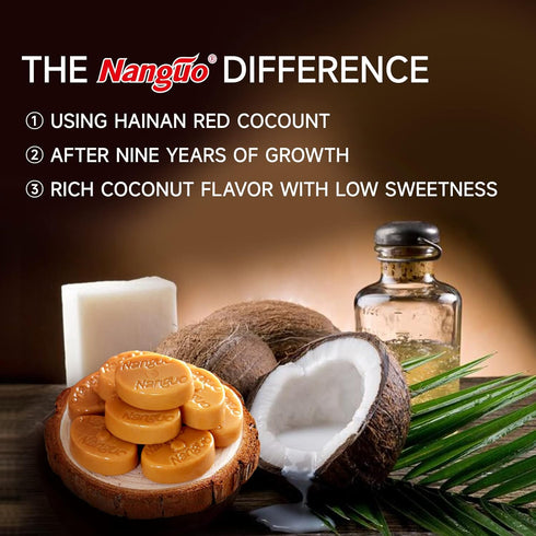 Nanguo Classic Creamy Coconut Candy, 7.05Oz Bag,Gluten Free, Non-GMO?Made with Real Coconut Cream...