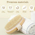 4pcs Dry Brushing Body Brush, Natural Bristle Dry Skin Exfoliating Brush Body Scrub for Flawless Skin, Cellulite Treatment, Lymphatic Drainage and...