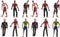 Zerodeko 12 PCS Toy Zombie Action Figures with Movable and Detachable Joints, Mini Zombie Figurines, Bloody Zombie Models for Presents, Decoration...