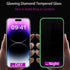 2PCS Glitter Screen Protector suit for iPhone 13/iPhone 13 Pro/iPhone 14,Diamond Bling Shiny Shine on Night Sparkling Tempered Glass Suit foriPhon...