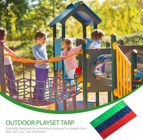 Kids Toys Swing Set Replacement Tarp for Play Set Outdoor Heavy Duty Tarp Cover Playground Tarp Replacement Suitable for Outdoor Playset Playgroun...