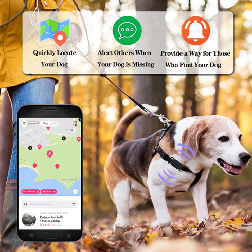 2 Pack Waterproof Dog Collar Holder Compatible with Samsung Galaxy SmartTag 2, Silicone GPS Tracker Hidden for Galaxy Smart Tag 2, Anti-Lost Dog C...