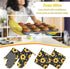 Sunflower Bees Oven Mitts and Pot Holders with Apron Set of 5 Silicone Sunflowers Kitchen Mitten Gloves and Non-Slip Potholders Cooking Apron Set ...