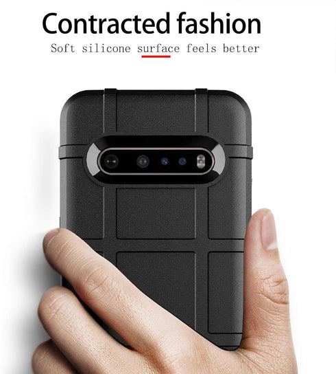 Phone Case fit for V60 Thinq,ZYZX Heavy Duty Shockproof Military Grade Drop Tested Protective Phone Case Hybrid Heavy Duty Impact Shock Resistant ...