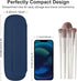 Travel Makeup Brush Holder,Silicon Portable Cosmetic Face Brushes Holder with Built-in Brush Cleaner,Upgrade Travel Essentials Makeup Brush Case,M...