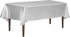 LinenTablecloth 60 x 102-Inch Rectangular Satin Tablecloth Silver...