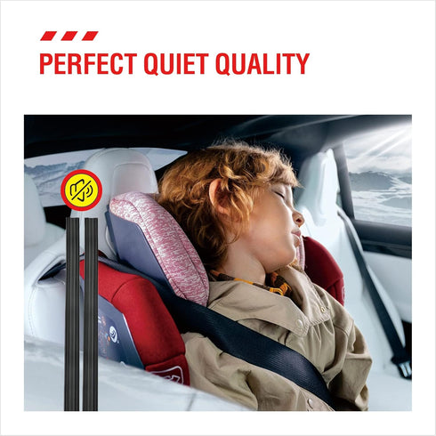 26 inch Frameless Adjustable Size of Universal 4 PCs Refills Replacement Windshield Wiper Refills Replacement for Tesla,Toyota,Hyundai,Honda Front...