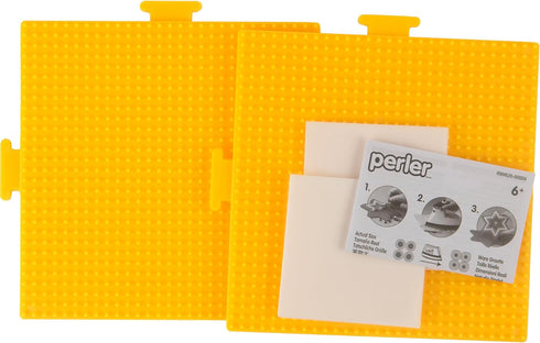 Perler Beads Yellow Square Pegboards, 2pc, 5.7'' L x 5.7'' H, Small...
