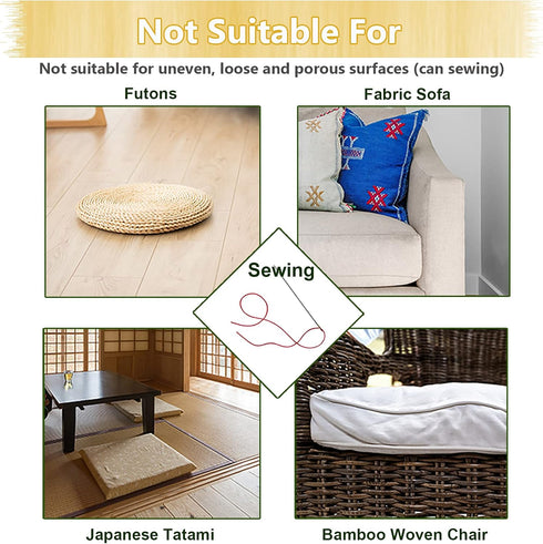 KAEGREEL Couch Cushion Non Slip Pads to Keep Cushions in Place, Multi-Purpose Adhesive Hook and Loop Tape for Sofa Mattress Rugs Furniture with Sm...