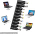 10pcs DC Connector Jack Power Socket Universal DC Barrel Jack Adapter Compatible for Lenovo, Dell, HP, Asus, Acer, Toshiba, Sony Laptop Charger Po...