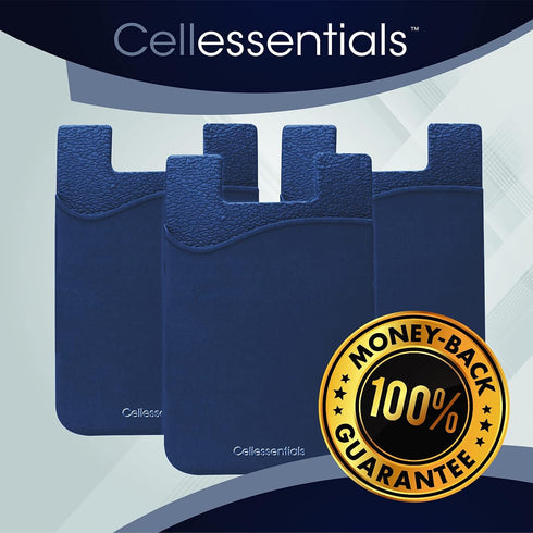 USA Merchant Redesigned Card Holder - Silicone Stick on Cell Phone Wallet with Pocket for Credit Card ID Business Card - iPhone Android & Smartpho...