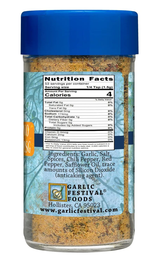 Garlic Festival Foods Garli Garni All Purpose Garlic Seasoning 2.8 oz....