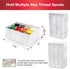 SINGER Double-Sided Thread Spool Organizer - Clear Storage Sewing Box for Embroidery, Craft Room Organization, Stackable Storage Container for Cra...