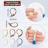 SUNNYCLUE 1 Box 180Pcs Leverback Earring Hooks Bulk French Earring Hook Lever Back Ear Wires with Open Loop Hypoallergenic Brass Leverbacks Hoop E...