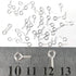 300PCS Mini Screw Eye Pin Pegs, 10 x 5mm Hooks, Self-Tapping Screws for Arts & Crafts, Cork Top Bottles & DIY Jewelry Making (Silver)...