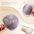 Juinte 8 Pcs 6 Inch Large Fur Pom Pom Balls for Hats Fluffy Faux Fur Pompom Balls with Snap Button for Hat Shoes Scarves Bag Charms DIY Crafts(Bla...