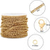 Shuaizhennuo Figaro Chain Link 32.8 Feet 304 Stainless Steel Bracelet Necklace Chain Spool in Bulk for DIY Men Women Jewelry Making with Lobster C...