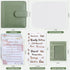 Mini Money Saving Binder, A8 Budget Binder Wallet with 8Pcs Cash Envelopes for Budgeting, Savings Binder for Cash with 12Pcs budgeting Sheets and ...