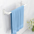 White Towel Bar 16 Inch, KLJKPA Towel Bar for Bathroom Wall Hanging Bath Towels, Stainless Steel Heavy Duty Single Towel Rod...