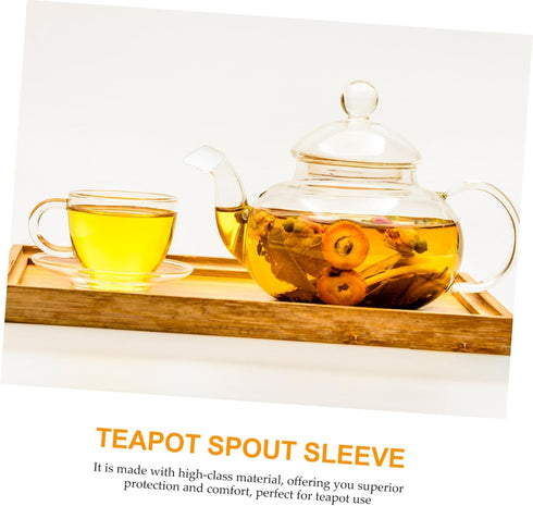 2pcs Teapot Spout Cover Teakettle Spout Sleeve Teapot Spout Protector Kettle Spout Silicone Silicone Covers Pourer Cap Leak Pourer Protectors Tub ...