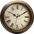 Plumeet Large Metal Wall Clock, 13'' Non Ticking Classic Retro Silent Iron Clocks Decorative Kitchen Living Room Bedroom, Roman Numerals, Battery ...