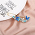 Butterfly Flower Crystal Brooch Pins Sweater Shawl Brooch Anti Exposure Neckline Safety Pin Pink Tulip Pins Rhinestone Enamel Brooch Pins for Wome...