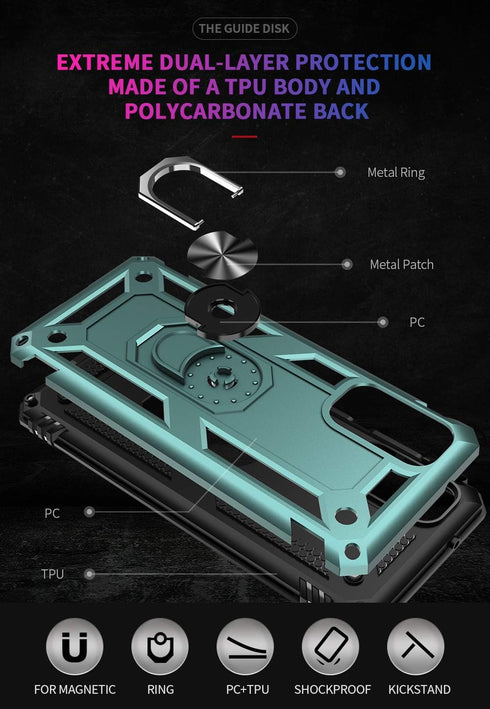 ADDIT Case for Samsung S20 FE Phone Case Samsung Galaxy S20 FE Case, Military Grade, Heavy Duty, with Stand Ring, Support Magnet Car Mount for Sam...