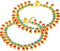 I Jewels Gold Plated Indian Traditional Bollywood Style Ethnic Kundan Anklet/Payal Barefoot Jewelry for Women (A031MG)...