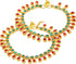I Jewels Gold Plated Indian Traditional Bollywood Style Ethnic Kundan Anklet/Payal Barefoot Jewelry for Women (A031MG)...