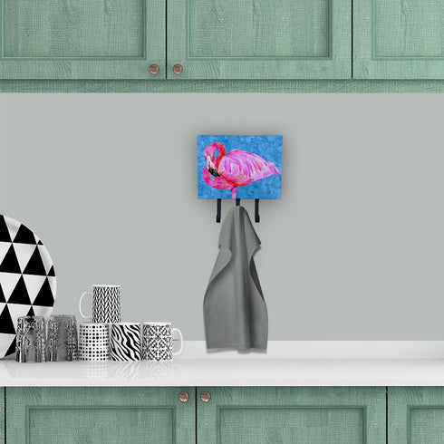 Caroline's Treasures 8686TH68 Flamingo Leash or Key Holder, Wall Hooks, Key Hooks Holder, Coat Rack Wall Mount, Coat Hooks, Hooks for Hanging Keys...