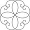 Quilting Creations Scroll Motif Quilt Stencil, 5" (BJ49QC) , White...