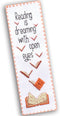 Povitrulya 'Reading is Dreaming' - Embroidery Set for DIY Bookmark - Counted Cross Stitch Kit for Adults with Paper Pattern, 16 Count Aida Canvas ...