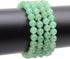 LPBeads 100PCS 8mm Natural Green Aventurine Beads Gemstone Round Loose Beads for Jewelry Making with Crystal Stretch Cord...