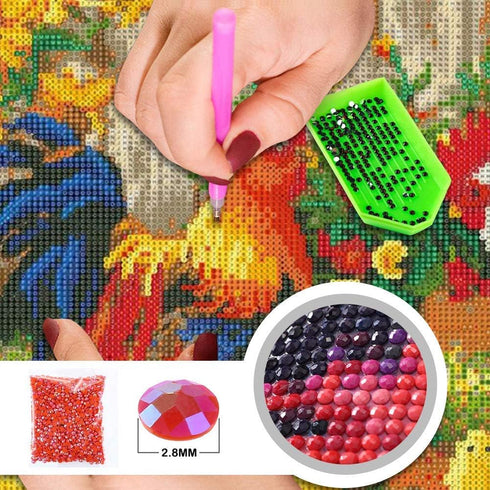 Beaudio Landscape Series Diamond Art Painting Kits for Adults- Stone in The Bright Sunshine- DIY Round Full Drill 5D Diamond Art for Home Wall Dec...