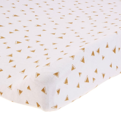 American Baby Company 2 Pack Printed 100% Cotton Knit Fitted Contoured Changing Table Pad Cover - Compatible with Mika Micky Bassinet, Taupe Feath...
