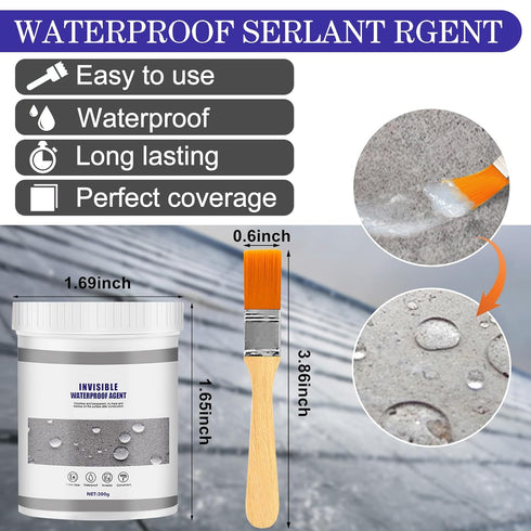 Invisible Waterproof Agent 10.5oz waterproof sealant transparent Super Strong Invisible Waterproof Anti-Leakage Agent, Waterproof Insulating Seala...
