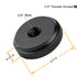 1/4" Female Thumb Nuts with Rubber Pads, 5pc Thumb Wheel Lock Nut Adapter, Anti-Slip Rubber Washers with 1/4" Screw Hole for Attach The Camera to ...