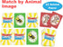 Monkey Says Baa? Animal Matching Game for Kids Ages 4+, Play Traditional Matching or Match to Mimicked Animal Sounds...