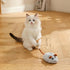 Automatic Smart Mouse Cat Toy Rechargeable with Realistic Sound& Feather Tail for Indoor Cats - Interactive Play Exercise Hunting Adventure for Ki...