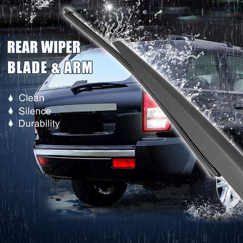 X AUTOHAUX Car 390mm 15'' Rear Windshield Wiper Blade Arm Set for Volvo XC60 T6 2009-2011...