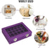 Velvet Jewelry Box 24 Grid Jewelry Ring Display Organiser Box Tray Holder Earrings Storage Case for Girls Wife Mom Women (Purple)...