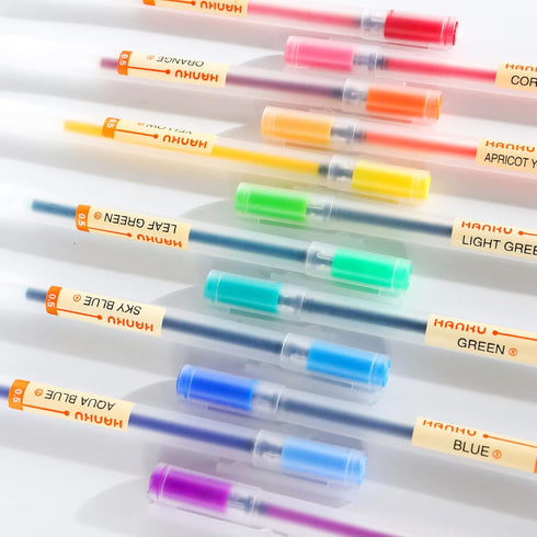 Colored Journal Planner Pens, Fine Point Gel Ink Drawing Pens, 28Pcs 0.5mm,Quick Dry,Japanese Style Smooth Writing Fineliner Pen for Bullet Journa...