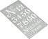 Aleks Melnyk No.452 Metal Stencil, Small Number Stencil, Size 1in and 0.5in, Old World Number, Template for Wood Burning, Pyrography Engraving, Bo...