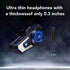 Motorcycle Helmet Bluetooth Headset,Sking Earphone,CVC Noise Cancellation Stereo Music Automatic answering,90 Hours Playing time High Sound Blueto...