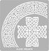 Aleks Melnyk No.38 Metal Journal Stencils, Celtic Knot, Cross, Stainless Steel Irish Stencils 3 PCS, Templates Tool for Wood Burning, Pyrography a...