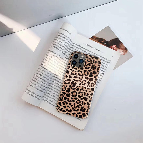Leopard Cheetah Print Phone Case for iPhone 12 Pro Max 6.7'' Cool Girly Design Soft Flexible Protective Luxury Rubber Gel Back Cover Brown...