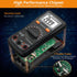 Neoteck Auto Ranging Digital Multimeter AC/DC Voltage Current Ohm Capacitance Frequency Diode Transistor Audible Continuity, Multi Tester with Bac...