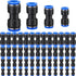 120 Pcs Straight Push Connectors, 6/8/10/12 mm Quick Connect Air Hose Fittings Air Line Fittings Plastic Push to Connect Air Hose Fittings Pneumat...