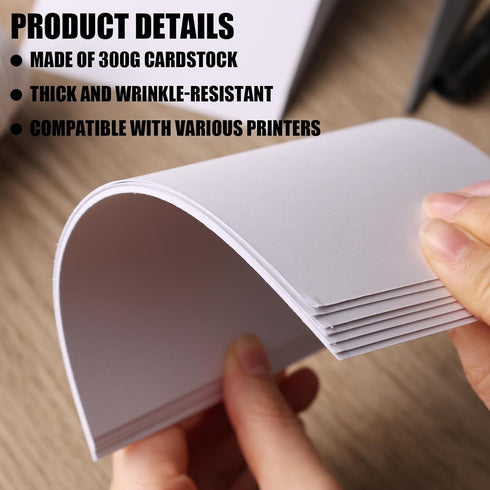 60 Sheets Cardstock Paper for Craft, 4x6inch Heavyweight Card Stock Craft Cardstock for Kids Art Crafts Invitation Card 300gsm...