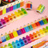 52ft Bulletin Board Border Decorations - 2 Rolls Rainbow Crayon Border Trim for School Classroom Chalkboard Bulletin Board Wall Window Door Decor...